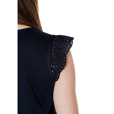 Vero Moda Zwart Gerecycled Katoenen T-shirt