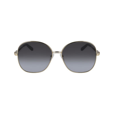 Lunettes de soleil en métal doré Salvatore Ferragamo