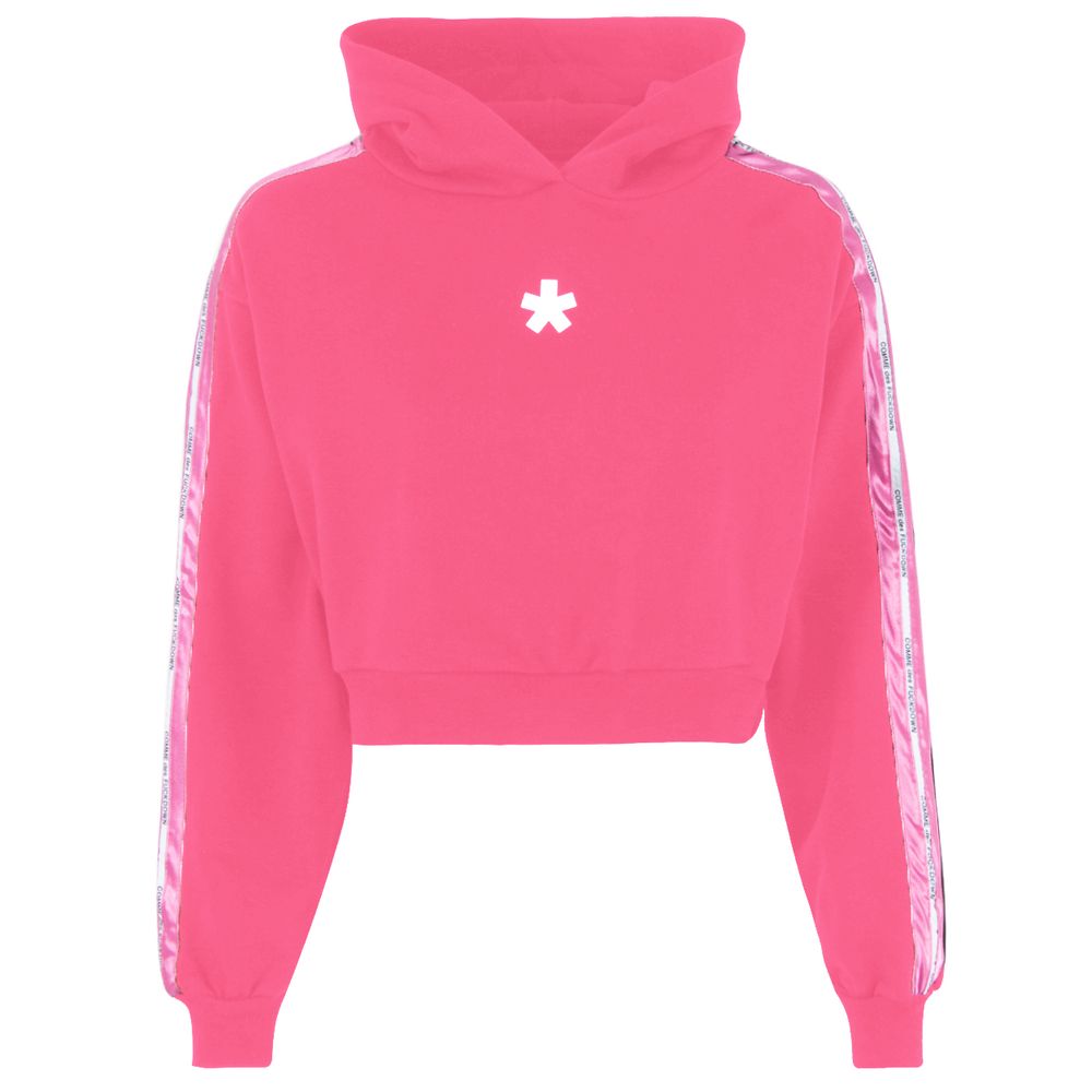 Comme Des Fuckdown Fuchsia katoenen trui