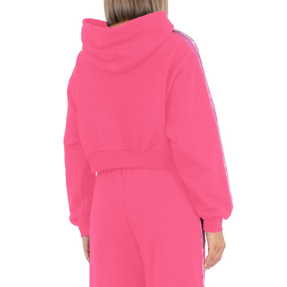 Comme Des Fuckdown Fuchsia katoenen trui
