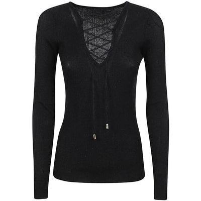 Pull en viscose noir PINKO