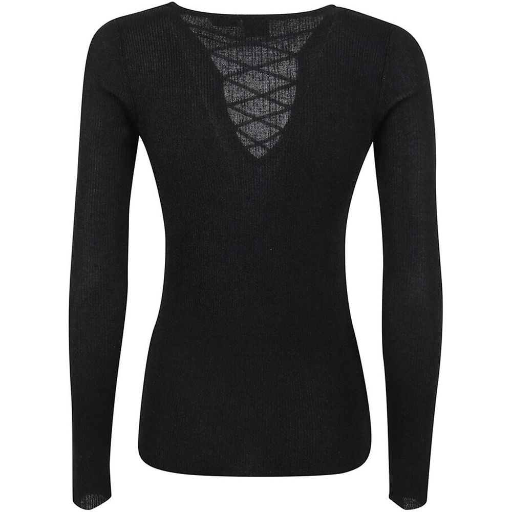 Pull en viscose noir PINKO