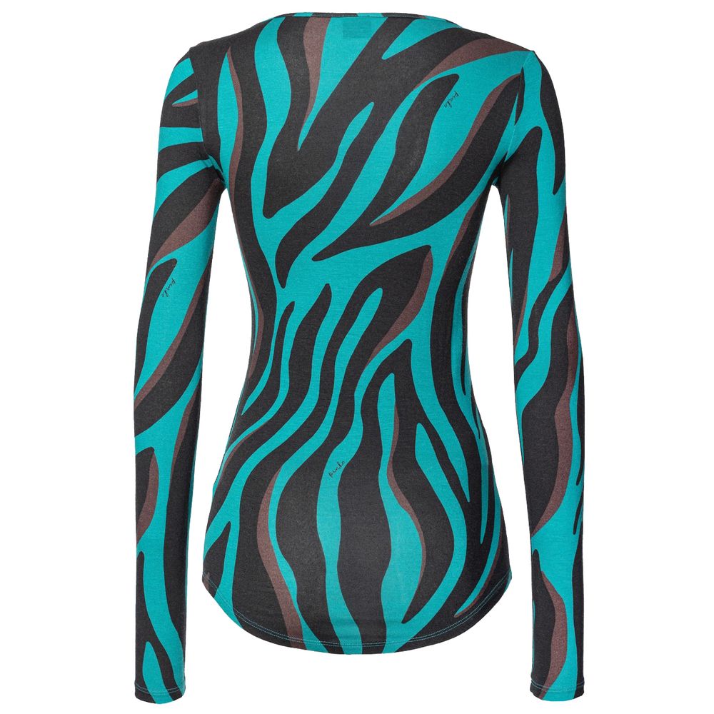 Pull en viscose vert PINKO