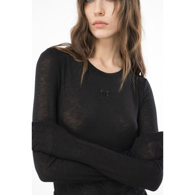 Pull en viscose noir PINKO