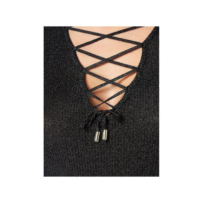 Pull en viscose noir PINKO