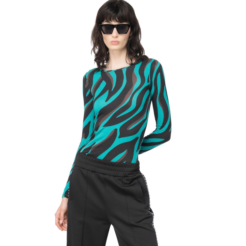 Pull en viscose vert PINKO