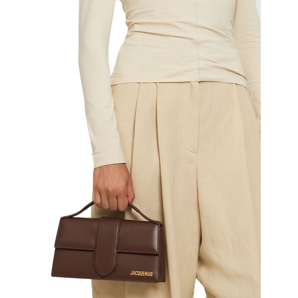 Sac à main en cuir marron Jacquemus
