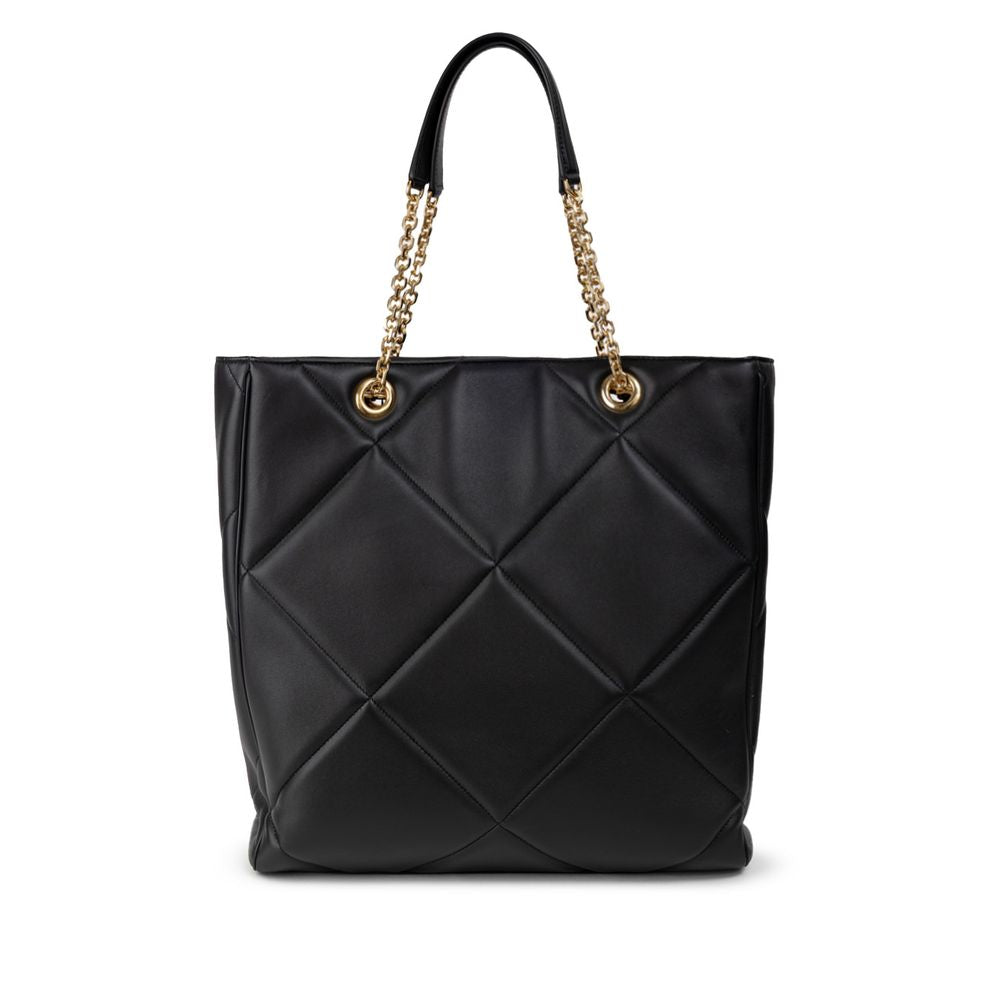Sac fourre-tout en cuir noir Dolce &amp; Gabbana