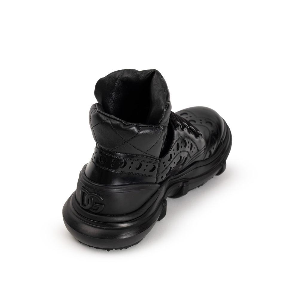 Dolce &amp; Gabbana Zwarte Leren Oxfords en Derby's