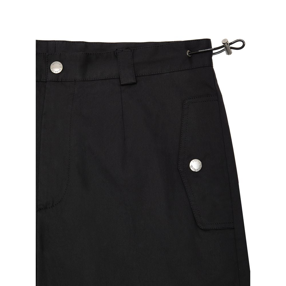 Dolce &amp; Gabbana zwarte katoenen cargobroek