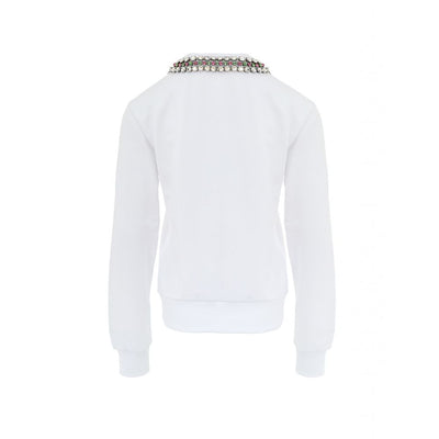 Sweat-shirt en coton blanc Gucci