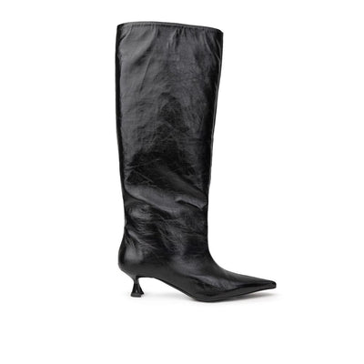 Paris Texas Black Leather Boot
