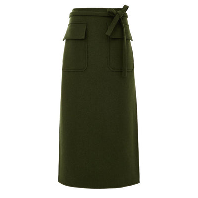 Gucci Green Wool Skirt