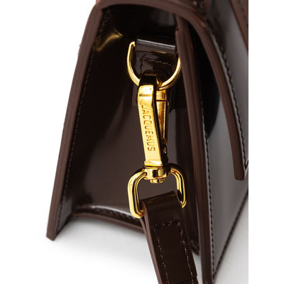 Sac à main en cuir marron Jacquemus