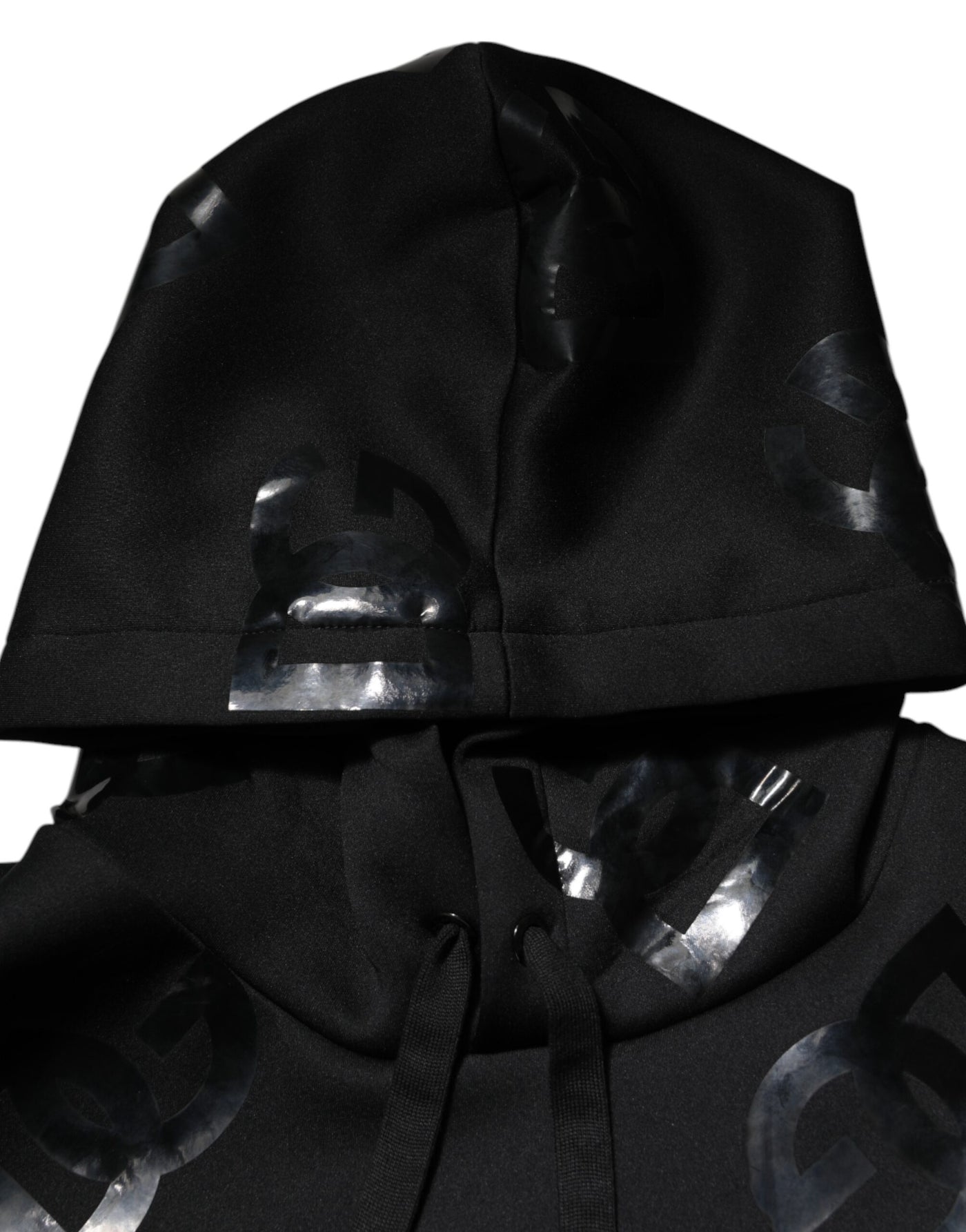 Sweat à capuche noir à logo DG Dolce &amp; Gabbana imprimé métallisé