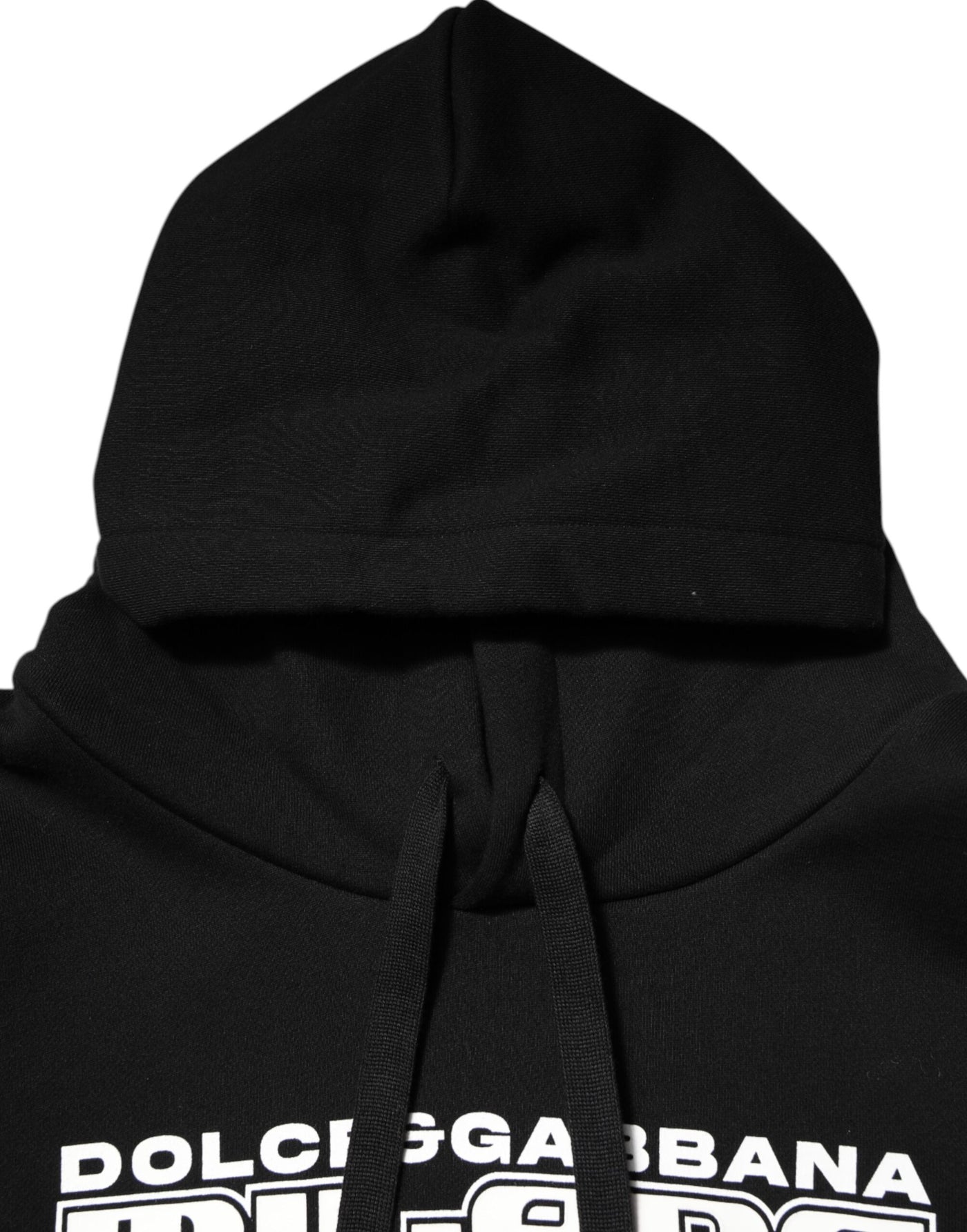 Sweat à capuche en coton noir Dolce &amp; Gabbana avec logo DG Milano imprimé