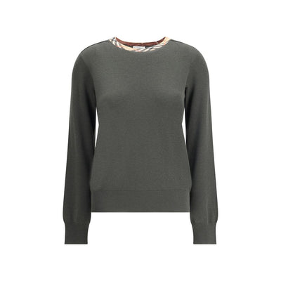 Pull Burberry en laine à carreaux