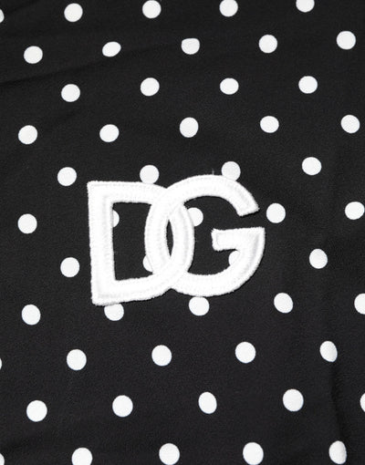 Polo à manches courtes et col à pois noirs Dolce &amp; Gabbana