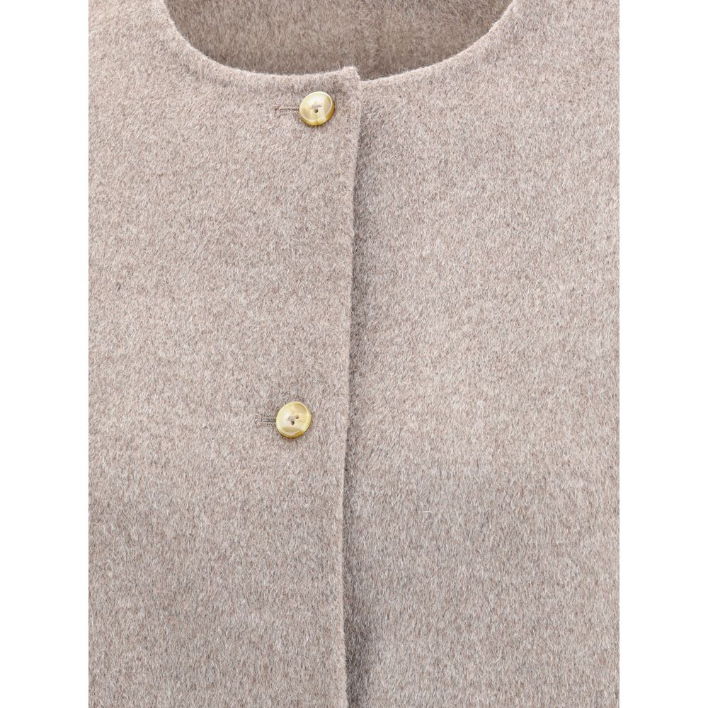 Loulou De Saison Manteau court en laine