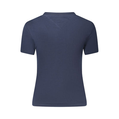 Tommy Hilfiger Blauw Katoenen Dames T-shirt