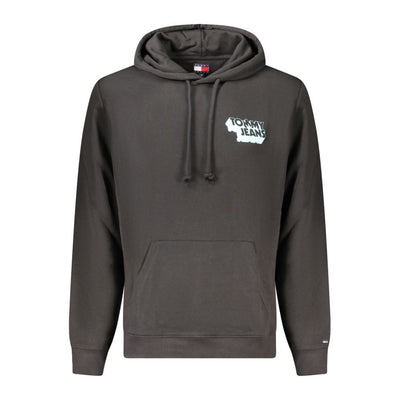 Sweat à capuche noir en coton Tommy Hilfiger pour homme