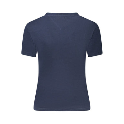 Tommy Hilfiger Blauw Katoenen Dames T-shirt