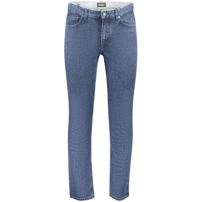 Hugo Boss Blue Cotton Heren Slim Fit Jean