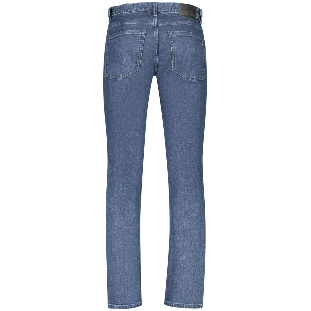 Hugo Boss Blue Cotton Heren Slim Fit Jean