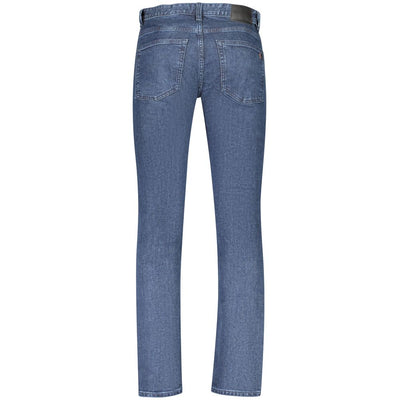 Hugo Boss Blue Cotton Heren Slim Fit Jean