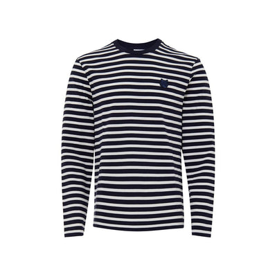 Maison Kitsuné Chemise à manches longues en coton bleu