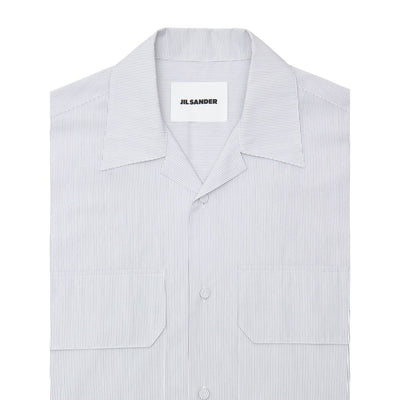 Jil Sander Blue Cotton Shortsleeve