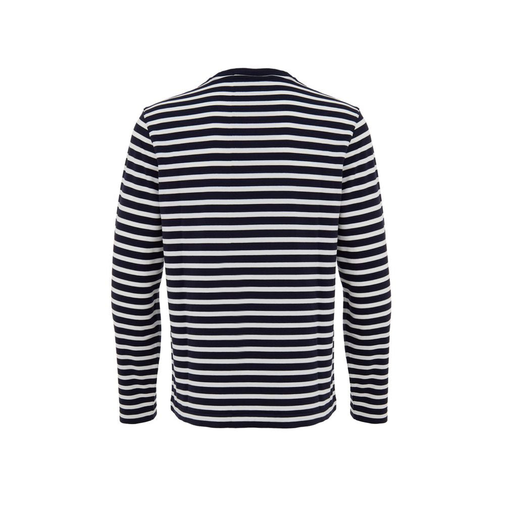 Maison Kitsuné Chemise à manches longues en coton bleu
