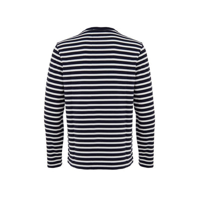 Maison Kitsuné Chemise à manches longues en coton bleu