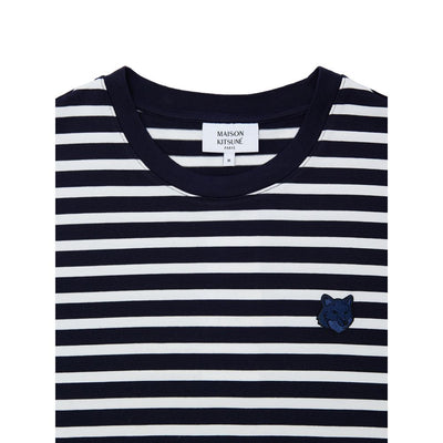 Maison Kitsuné Chemise à manches longues en coton bleu
