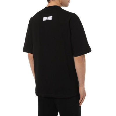 T-shirt en coton noir Diego Venturino