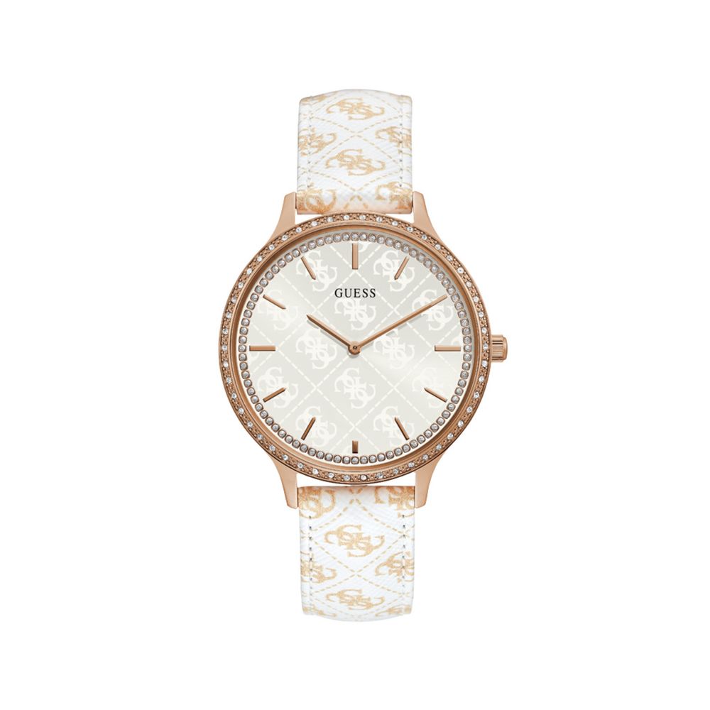 Guess Wit Leren Horloge