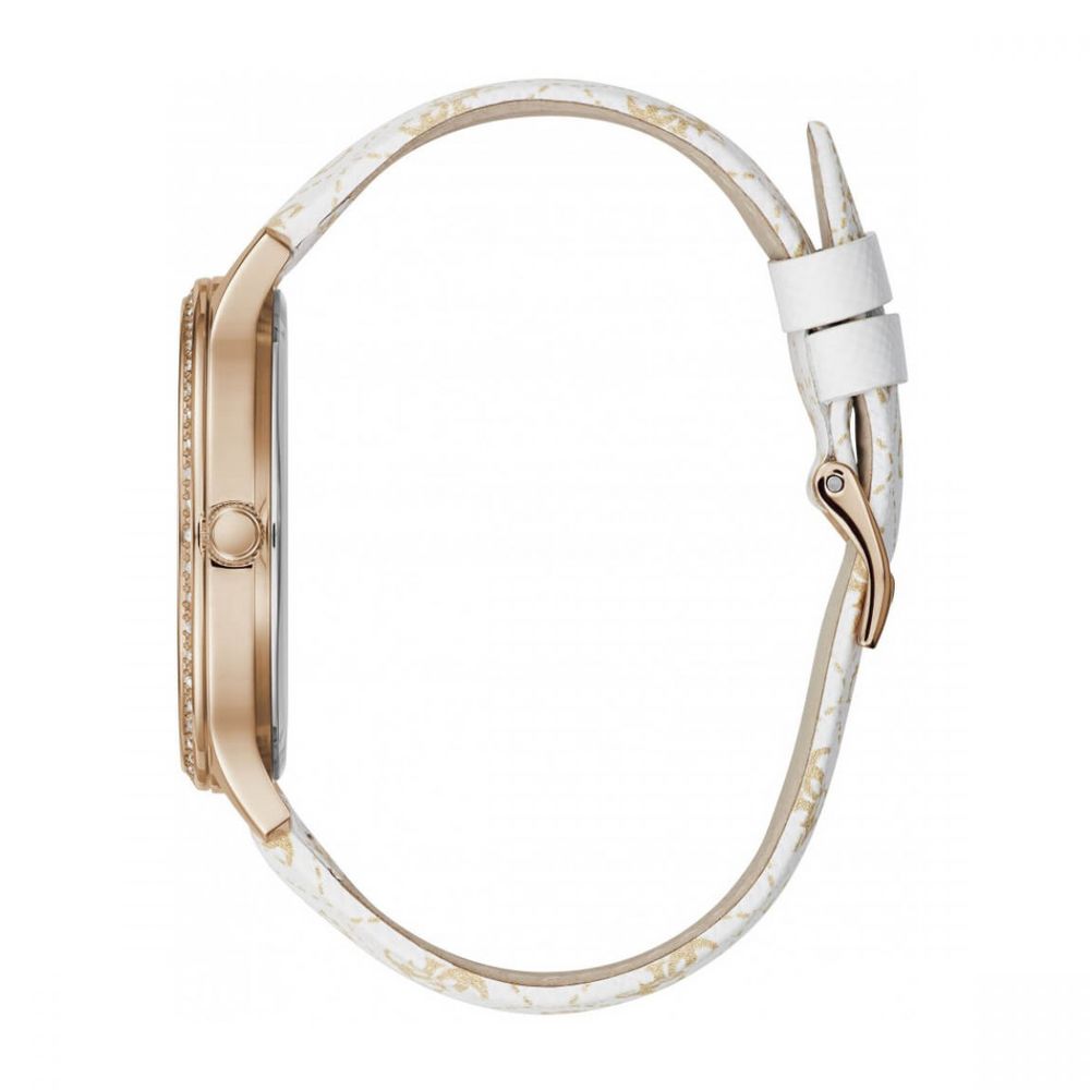 Guess Wit Leren Horloge