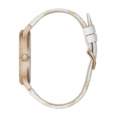 Guess Wit Leren Horloge