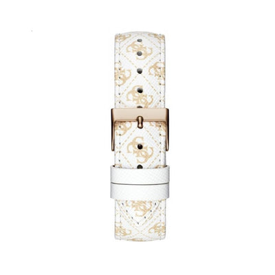 Guess Wit Leren Horloge