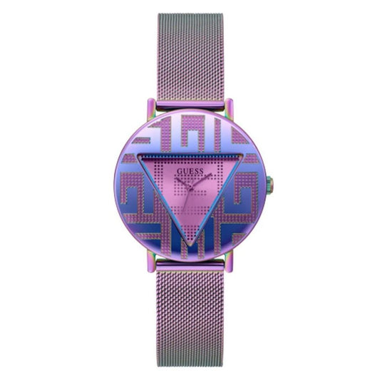 Guess Purple Stainless Steel Watch