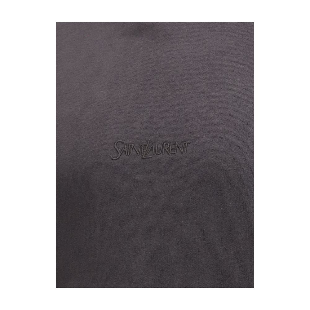 Sweat à capuche avec logo Saint Laurent