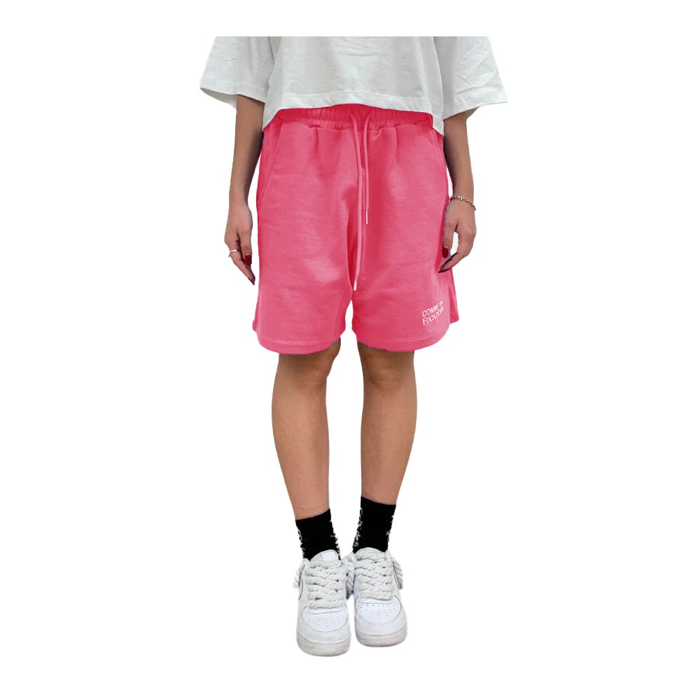 Short en coton fuchsia Comme des Garçons Fuckdown