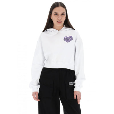 Comme Des Fuckdown wit katoenen dames sweatshirt