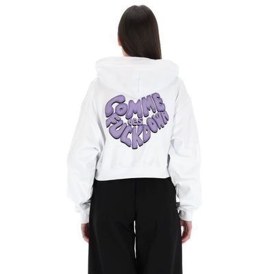 Comme Des Fuckdown wit katoenen dames sweatshirt