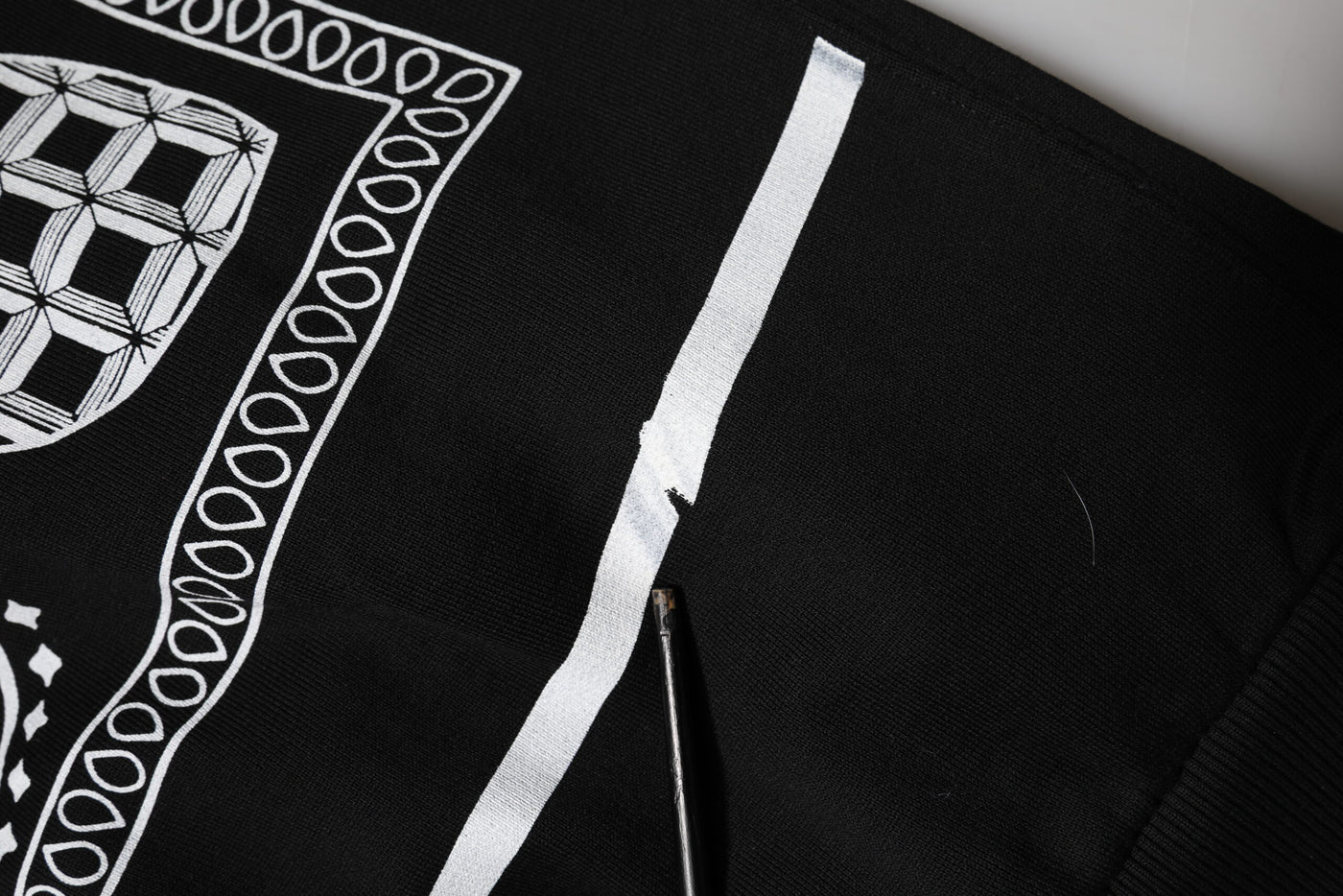 Sweat-shirt à capuche bandana noir Dolce &amp; Gabbana pour homme