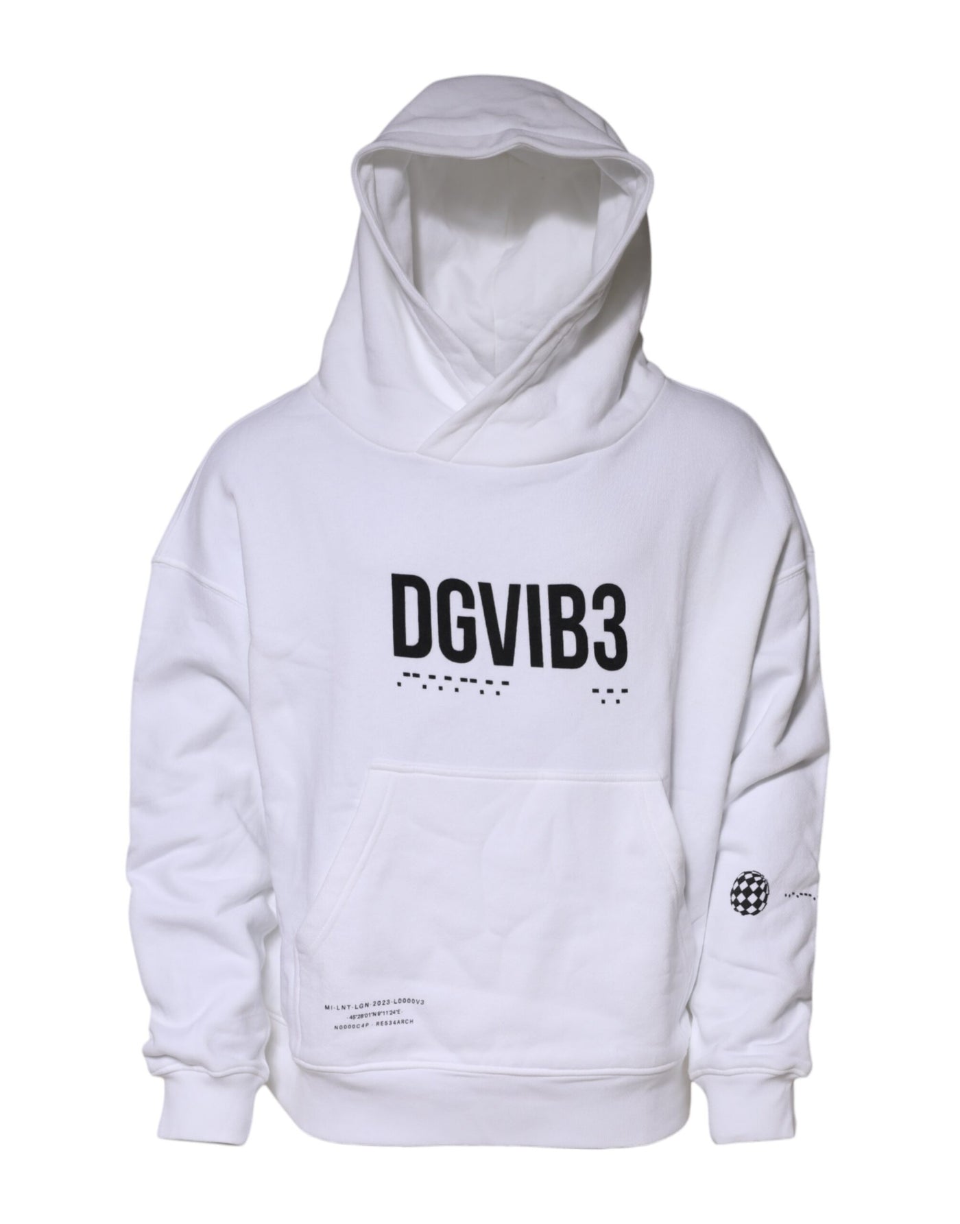 Sweat-shirt à capuche blanc Dolce &amp; Gabbana DG Vib3 pour homme
