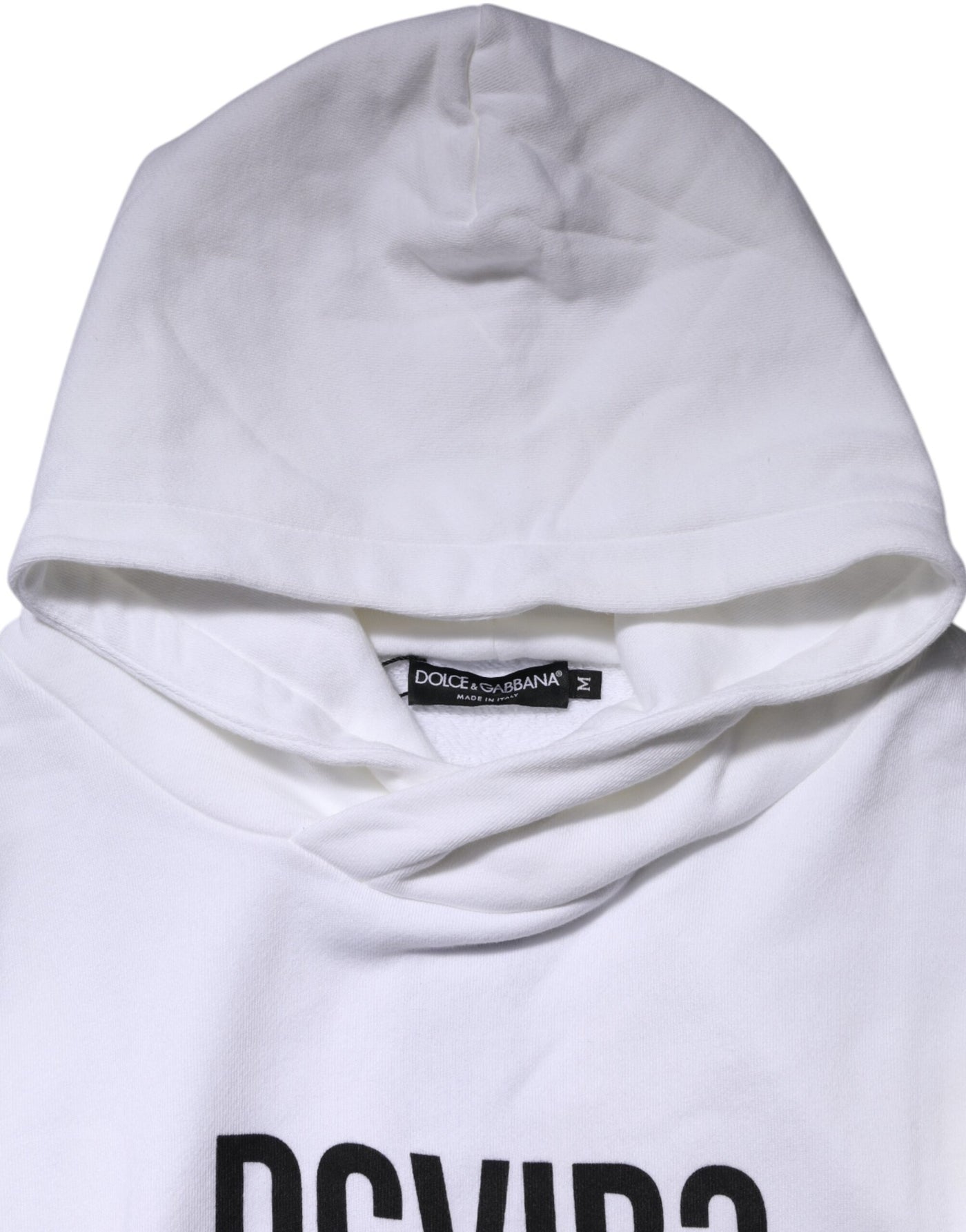 Sweat-shirt à capuche blanc Dolce &amp; Gabbana DG Vib3 pour homme