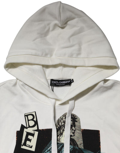 Sweat-shirt à capuche Dolce &amp; Gabbana blanc King Caesar