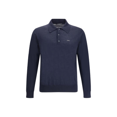 Pull polo en laine Prada