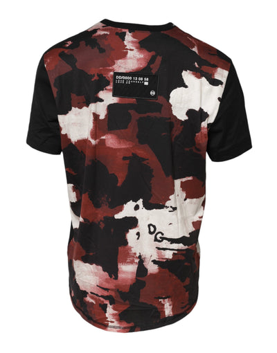 T-shirt ras du cou camouflage multicolore Dolce &amp; Gabbana